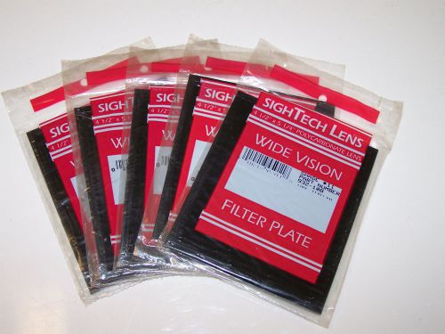 Lot of 5 - SighTech Lens Wide Vision Welding Filter Plates 4.5&#034; x 5.25&#034;