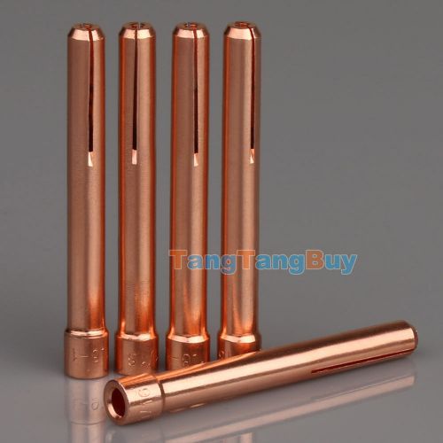 New 5pcs tig torch welding collets 10n23 model 1.6*50mm for wp17 18 26 for sale