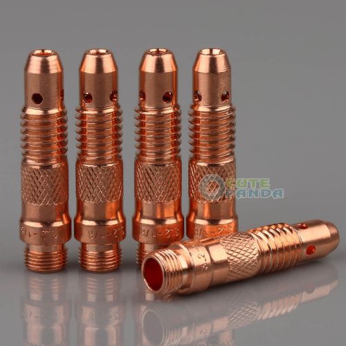 5pcs TIG Welding Torch Collet Body 3.2*47mm 10N28 WP &amp; PTA 17,18 &amp; 26 NEW
