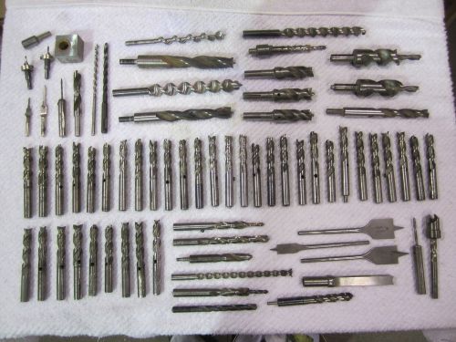 Huge Lot 70 DRILL BITS Varying Sizes Brands Greenlee, Forest City, Morris, MORE!