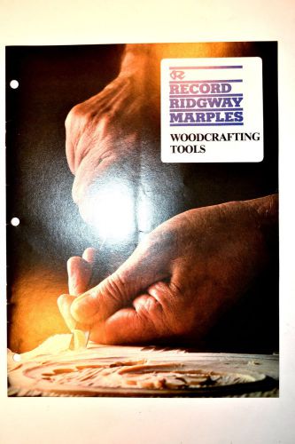 Record ridgway marples uk tools catalog 1981 #rr347 planes vise clamp chisels for sale