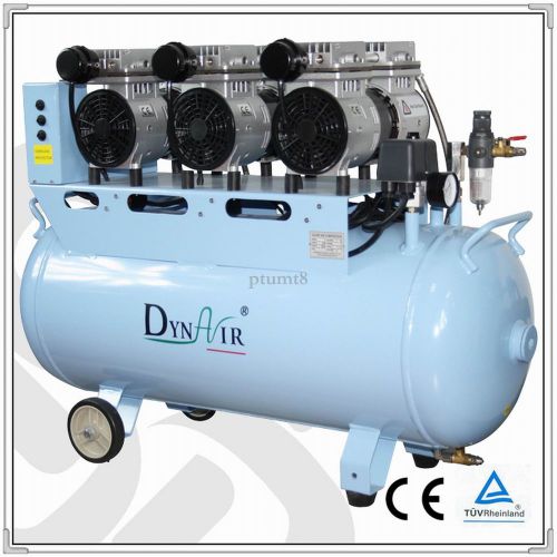2pcs dynair dental oil free silent air compressor da5003 ce fda approved for sale