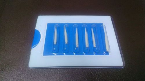 &#034;stainbuster&#034; zircon-rich fiberglass dental polishers, shape no.2501 - 6-pack! for sale