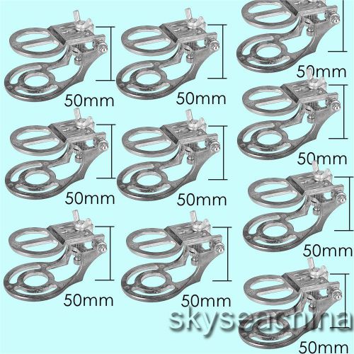 10X Dental Lab Adjustable Articulator Silver Alloy Occlusors 50MM Full Mouth