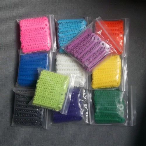 10 packs 10400 pcs dental orthodontics elastic ligature ties rubber bands colors for sale
