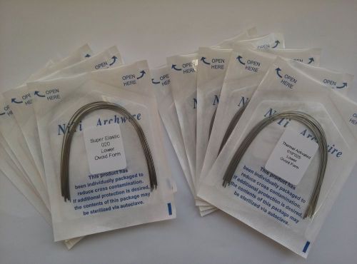 100 Dental Orthodontic Niti Super Elastic Round Thermal Activated Rect Arch Wire
