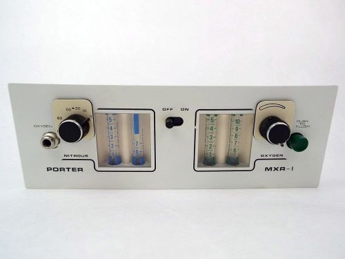 Porter mxr-1 2050 dental conscious sedation nitrous oxide n2o flowmeter for sale