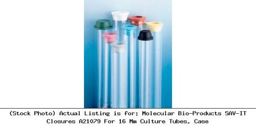 Molecular bio-products sav-it closures a21079 for 16 mm culture tubes, case for sale