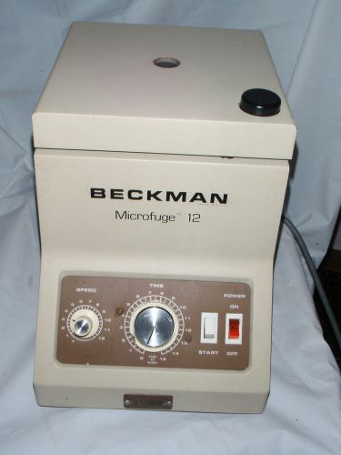 Beckman microfuge 12 benchtop centrifuge with 60 place rotor for sale