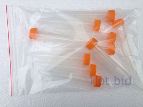 Plastic test tubes centrifuge tubes 15ml V-bottom new x50