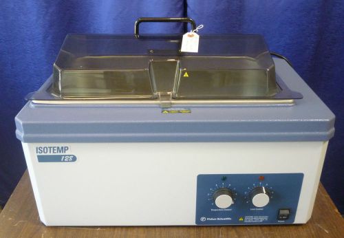 Fisher Scientific Isotemp 128 Water Bath with Acrylic Cover - Warranty!