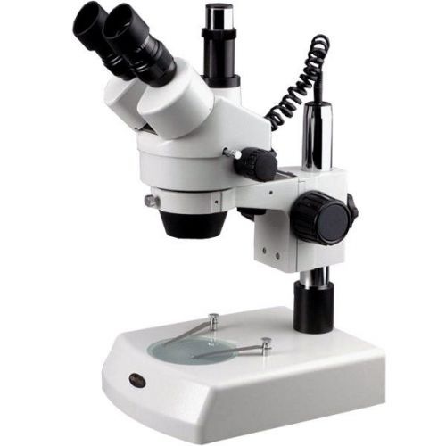 7x-90x trinocular stereo zoom microscope with dual halogen lights for sale