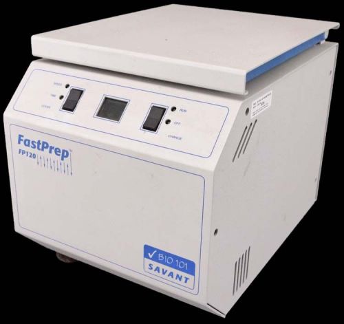 Thermo savant bio 101 fastprep fp120 homogenizer cell disrupter laboratory for sale