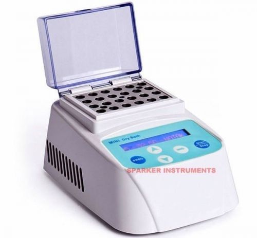 Mini dry bath incubator minib-100i rt+5~100 ?c degree heating w/thermo lid for sale