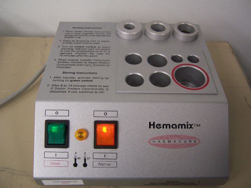 5378 haemacure corp t206 heated stirrer for sale