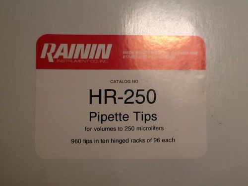 Rainin hr-250 pipette tips for sale