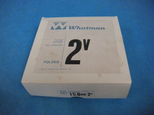 Whatman Lab Filter Paper 2V 15.0cm Box of appox. 76 Folded Circles