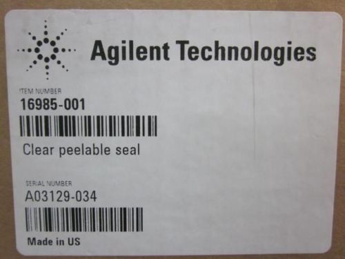 Agilent plateloc thermal microplate heat seals clear peelable 16985-001 for sale