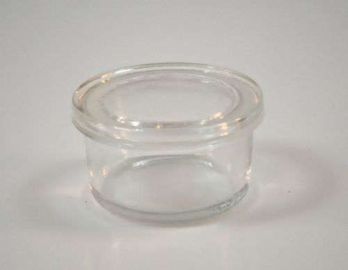 Glass Stender Dish w Cover Lid: 2 inch