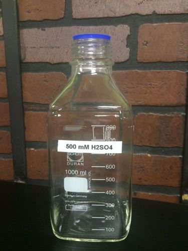 Brand new lab glass schott duran 1000 ml storage bottle for sale