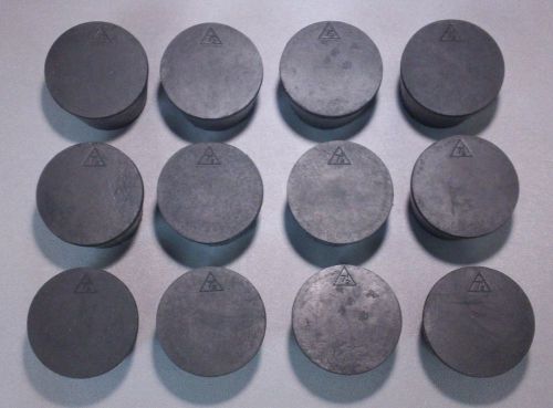 # 7.5 rubber stoppers - black - 12 per lot - made in usa for sale