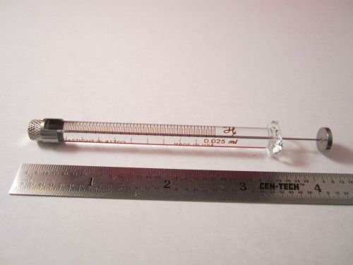 Hamilton glass syringe 0.025ml gas chromatography bin#1c for sale