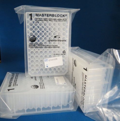 Greiner bio-one masterblock  microplates 96 well  1.2 ml # 780201 qty 44 for sale