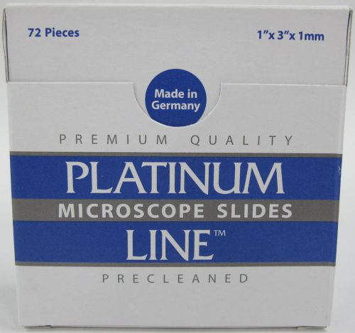 NEW 72-Pack Mercedes Medical Twin Frost 90 Degree Microscope Slides 1&#034;x3&#034;x1mm