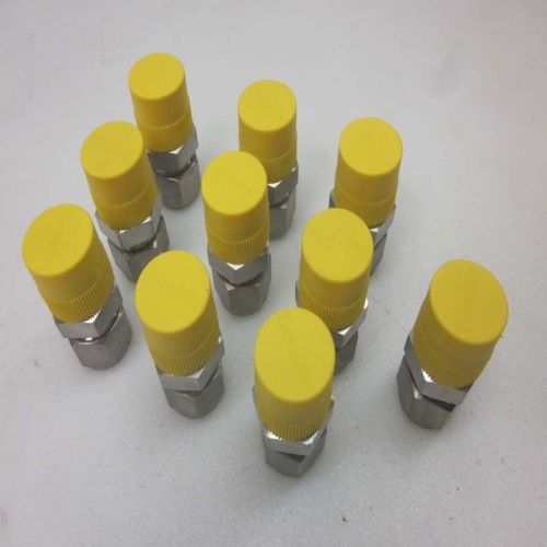 New lot of 10 swagelok 316-nsa ss male npt vacuum fittings w/316-n0v nuts for sale