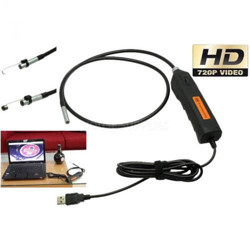 HD 720P 2 Mega Pixels USB Endoscope Borescope Inspection Snake Camera 6 LEDs 1M