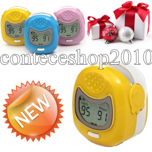 Yellow color Cute&amp;Smart Children fingertip pulse oximeter,SPO2 monitor, CMS50QA