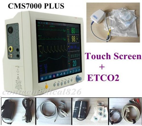 New icu patient monitor,touch screen,etco2,6 parameters,(cms7000 plus+etco2) for sale