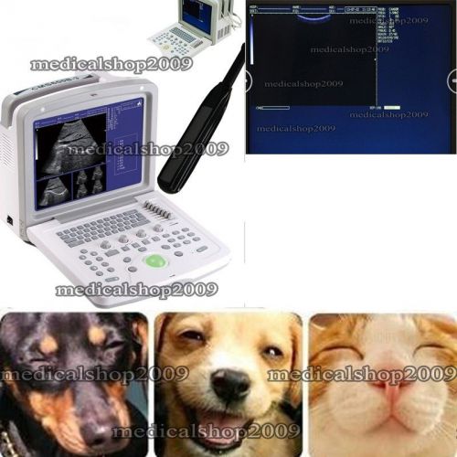 CE VET/Animal use,Newest Full Digital Laptop Ultrasound Scanner/machine+6.5 MHz