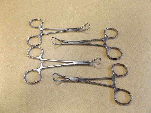 (1lot of 4) Used Various Manufactures Backhaus Towel Clamp 5-1/4in
