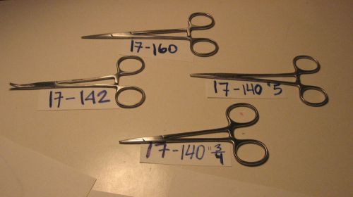 HALSTEAD MOSQUITO AND KELLY HEMOSTATIC FORCEP SET OF 4 (S)