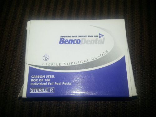 Sterile surgical blades carbon steel **only 50/bx** benco brand for sale