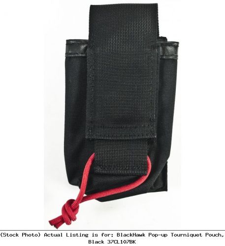 Blackhawk pop-up tourniquet pouch, black 37cl107bk medical pouch for sale