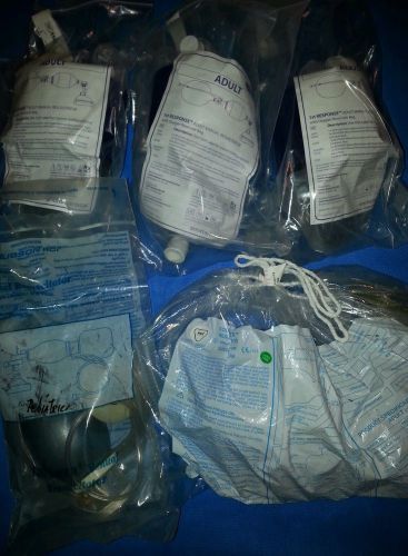 Various brands 7 sizes 1st response manual resuscitators(qty-lot of 5) look! for sale