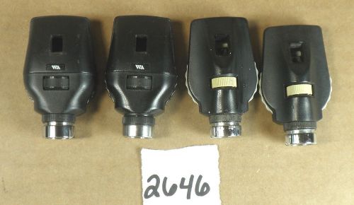 Welch Allyn Ophthalmoscope Heads Lot of (4) 11710, 11610 *Parts Only*