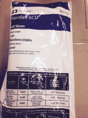 Kendall SCD Sequential Compression Sleeves # 5480 Thigh, Large, 1 Pair New-2017