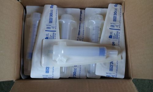 B-D 30cc Disposable Hypodermic Syringe With Luer Lok Box of 25 NEW
