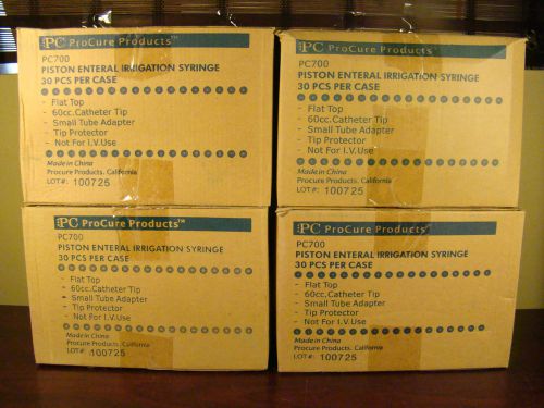 4 Boxes PISTON ENTERAL IRRIGATION SYRINGE 120pcs total PC ProCure Products