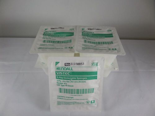Kendall Vistec 7318 12 Ply 4in x 8 in Sponges *Lot of 50*