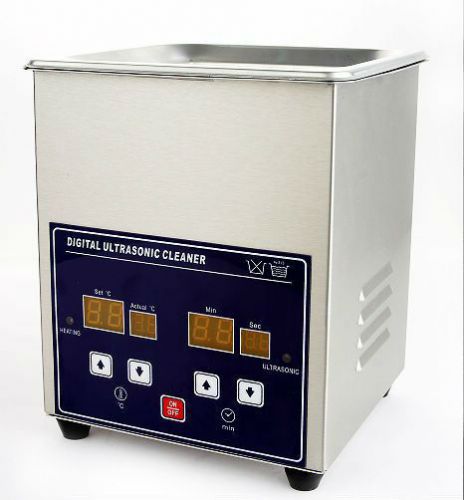 Jeken Ultrasonic Heating Digital BathCleaner Industrial Dental PS-08A 1.3L 40KHz