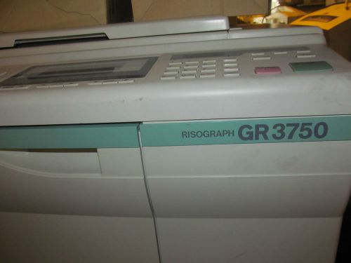 Riso RisoGraph GR 3750 Hi Speed Digital Duplicator Copier working Guatanteed
