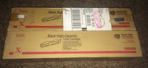 Genuine OEM Xerox Lot Of 2 Black High Capacity Phaser 6250 Toner Cartridge