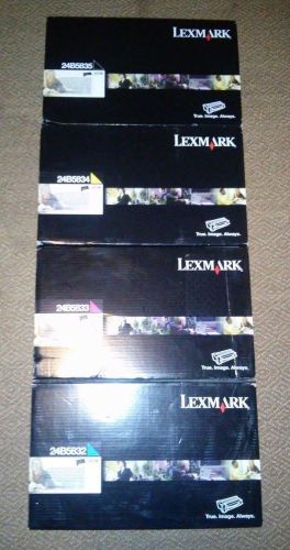 GENUINE Lexmark Toner SET to Lexmark XS796 ~ All Four Colors