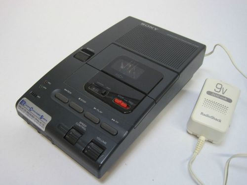 SONY M-2000 Microcassette Transcriber Recorder : Tested : W/ Power Supply