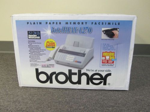New Brother Intellifax 1270 fax machine Plain Paper Memory Facsimile PPF-1270