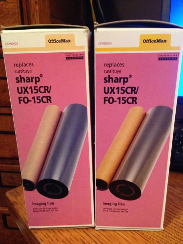 2 BOXES SHARP UX15CR FO-15CR IMAGING FILM 8.66 WIDE 492 FEET LONG